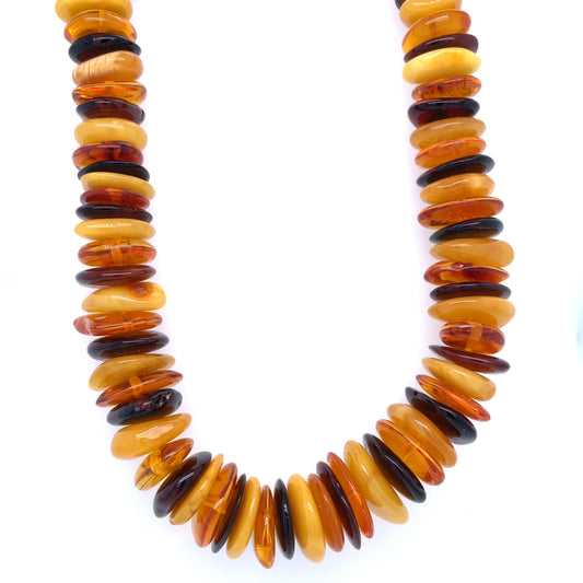 Tricolor Amber Necklace