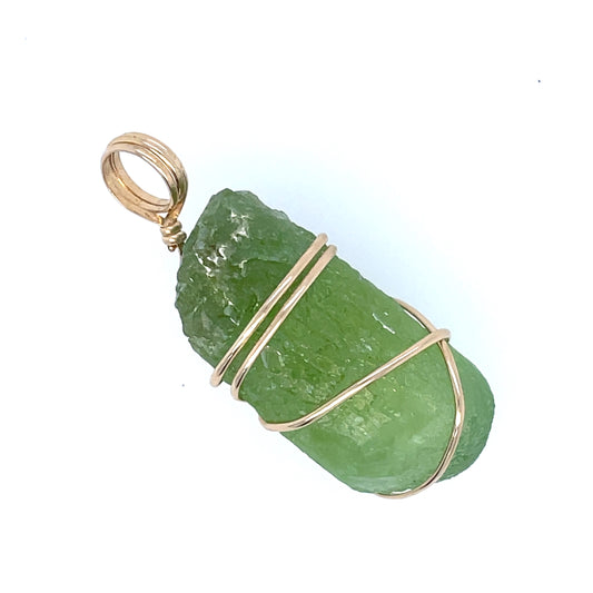 Peridot Wire Wrapped Pendent